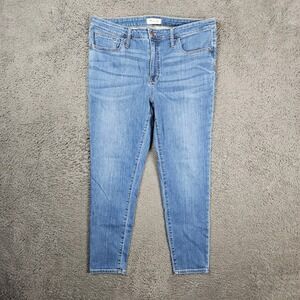 Madewell 9 Mid-Rise Skinny Jeans Womens 33 Medium Wash Blue M3003